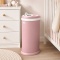 Stalowy kosz na pieluchy Ubbi Matte Pink