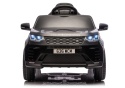 Czarny Land Rover Discovery na akumulator dla dzieci z oświetleniem LED i kołami EVA