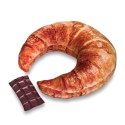 Poduszka podróżna w kształcie rogalika croissant z pluszu – miękki zagłówek do samochodu, samolotu i domu