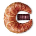 Duża poduszka podróżna w kształcie rogalika croissant z pluszu – dekoracyjny zagłówek do relaksu w domu i w podróży