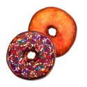 Poduszka donut 45 cm dwustronna - poduszka w kształcie pączka z posypką, dekoracja do pokoju dziecka