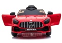 Czerwony Mercedes GTR na akumulator dla dzieci z otwieranymi drzwiami i światłami LED