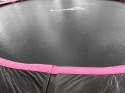 Wytrzymała mata do skakania w różowej trampolinie ogrodowej Leansport