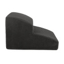 Ciemnoszare schodki dla psa Milano Dark Grey – widok z boku