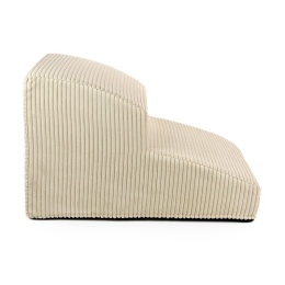 Beżowe schodki dla psa Milano Beige – widok z boku