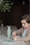 Silikonowy lunchbox Kidzroom z dinozaurami dla dziecka do szkoły i przedszkola