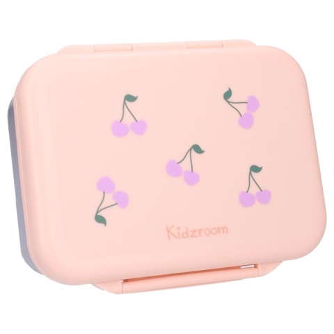 Różowy lunchbox Kidzroom 850 ml w wisienki dla dziecka