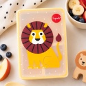 Lunchbox dla dzieci 3 Sprouts z motywem lwa – pojemnik na śniadanie