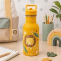 Butelka na wodę dla dzieci SASSI Lew 500 ml ze stali nierdzewnej