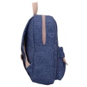 Boczny widok plecaka dziecięcego Kidzroom Cars Blue Jeans