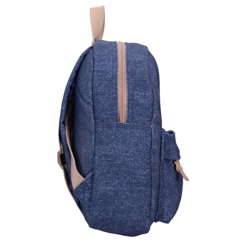 Boczny widok plecaka dziecięcego Kidzroom Cars Blue Jeans