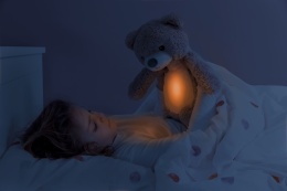 Miś lampka nocna dla dzieci z delikatnym światłem do zasypiania