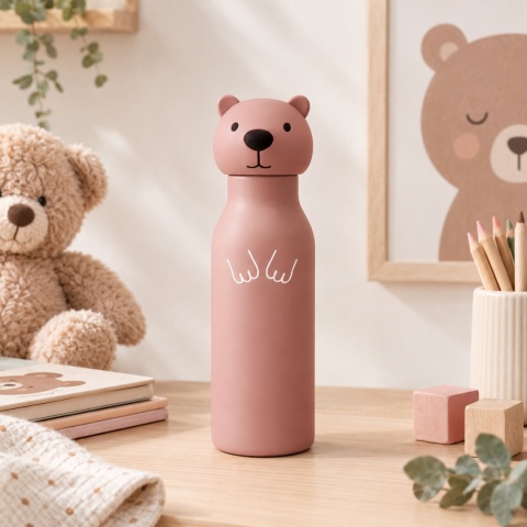 Butelka termiczna dla dziecka ZAZU Fun Miś 400 ml