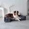 Legowisko dla psa PARMA Dark Grey – ortopedyczna sofa z pianką memory