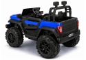 Niebieskie auto na akumulator 4x4 22F – widok z tyłu