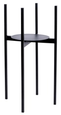 Czarny metalowy kwietnik stojący na rośliny 70 cm