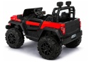 Czerwone auto terenowe na akumulator 4x4 22F – widok z tyłu