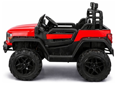 Czerwony samochód elektryczny 4x4 22F dla dziecka – widok z boku