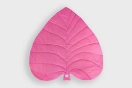 Mata do zabawy Liść XXL 150x150 cm – magenta