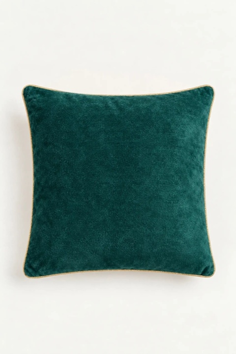 Tył zielonej poszewki świątecznej BLINK BOW 45x45 cm