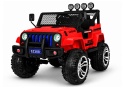 Czerwony Jeep S2388 na akumulator dla dzieci – widok z przodu