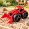 Wader Maximus – czerwony traktor spychacz dla dzieci 68 cm z ruchomą łyżką