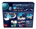 BRIO World Space Station 36155 – tył opakowania z zawartością 40-elementowego zestawu kolejowego