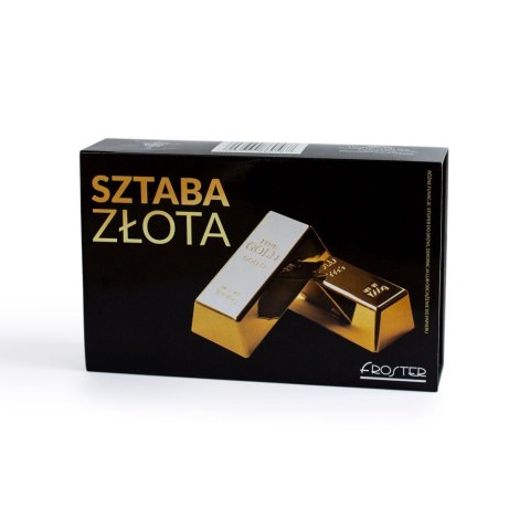 Sztaba złota w pudełku prezentowym - dekoracyjna złota sztabka gadżet