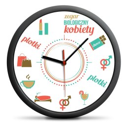 Zegar ścienny dla kobiety z zabawnym motywem zegara biologicznego, prezent na Dzień Matki, gadżet dla niej