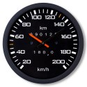 zegar ścienny prędkościomierz km h czarny motoryzacyjny dekoracja dla fana motoryzacji