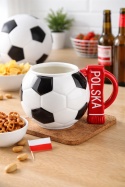 Kubek piłka nożna 700 ml Polska – porcelanowy kubek dla kibica idealny na mecz i prezent